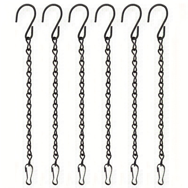 Hanging Chains for Garden Plants, Baskets, Feeders - 6pcs