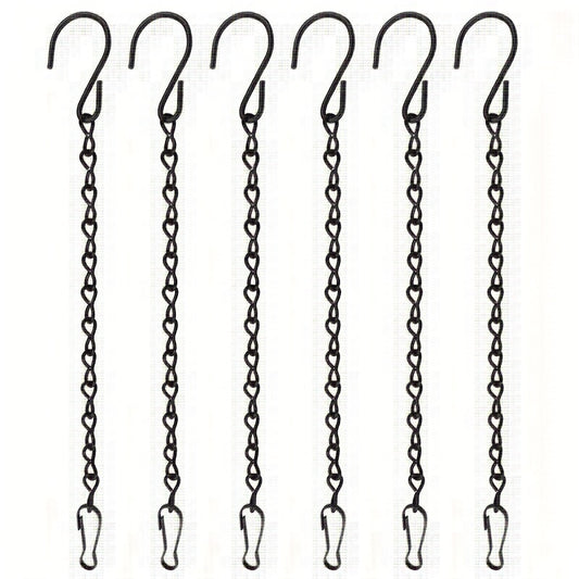 Hanging Chains for Garden Plants, Baskets, Feeders - 6pcs