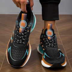 Unisex Lace Up Non-slip Athletic Running Shoes with Air Cushion
