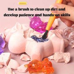 Rainbow Archaeological Dig Kit for Kids 3-8
