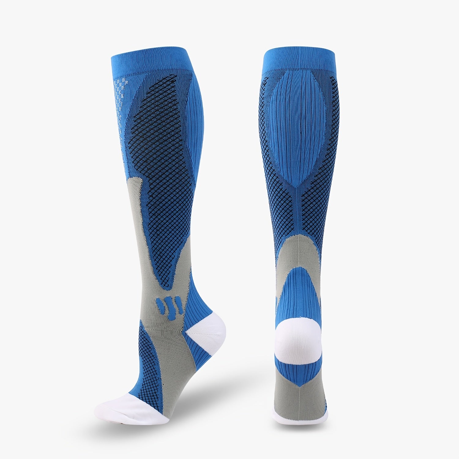 Outdoor Compression Knee High Running Socks 2 Pack