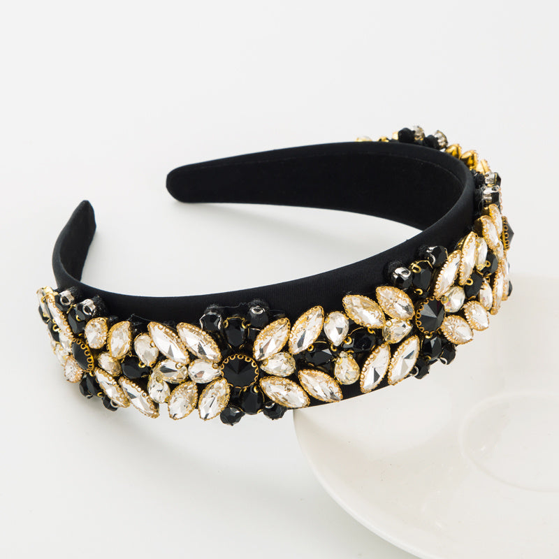 Sparkly Rhinestone Knotted Headband for Women