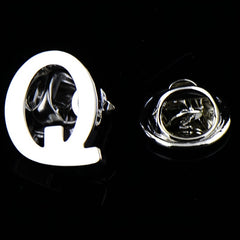 Men's Letter Brooch Shirt Collar Pin Suit Decoration