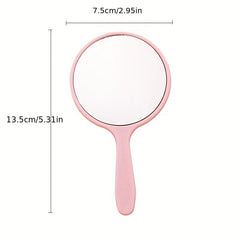 Cartoon Makeup Hand Mirror, Portable Cosmetic Touch up Mirror