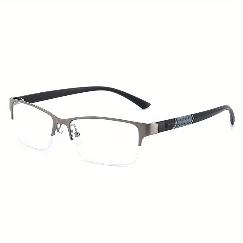 HD Semi Rimless Reading Glasses with Case