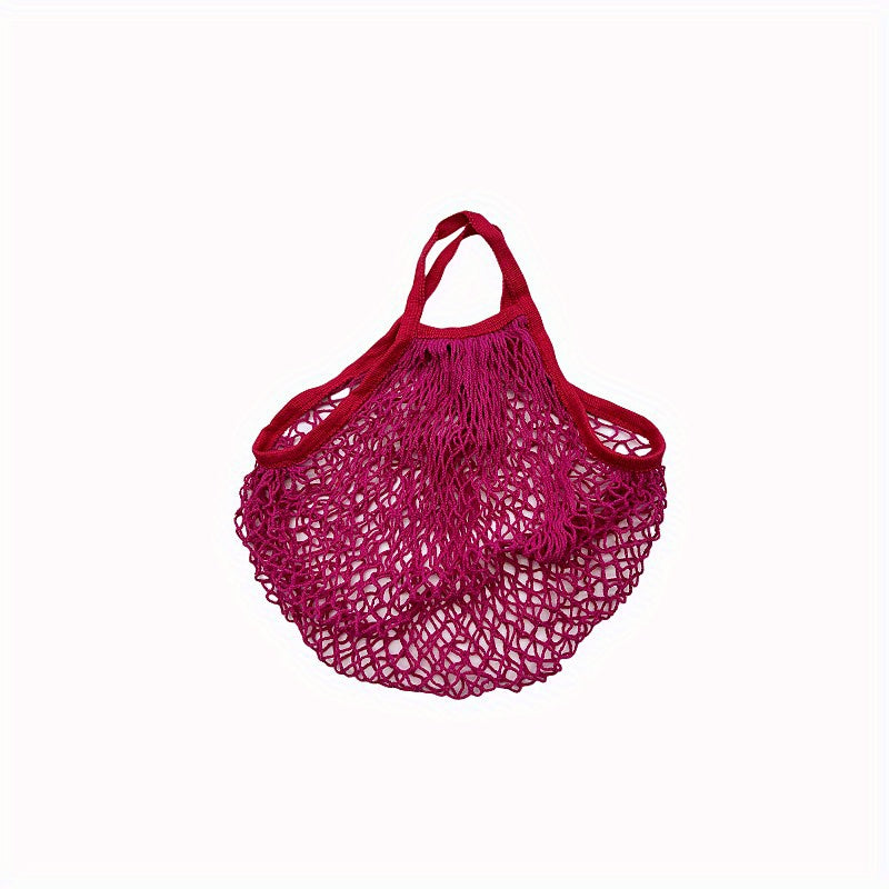 Reusable Mesh Grocery Bag with Strap for Fruit & Vegetable Shopping