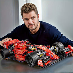 Red Formula Racing Building Blocks Set