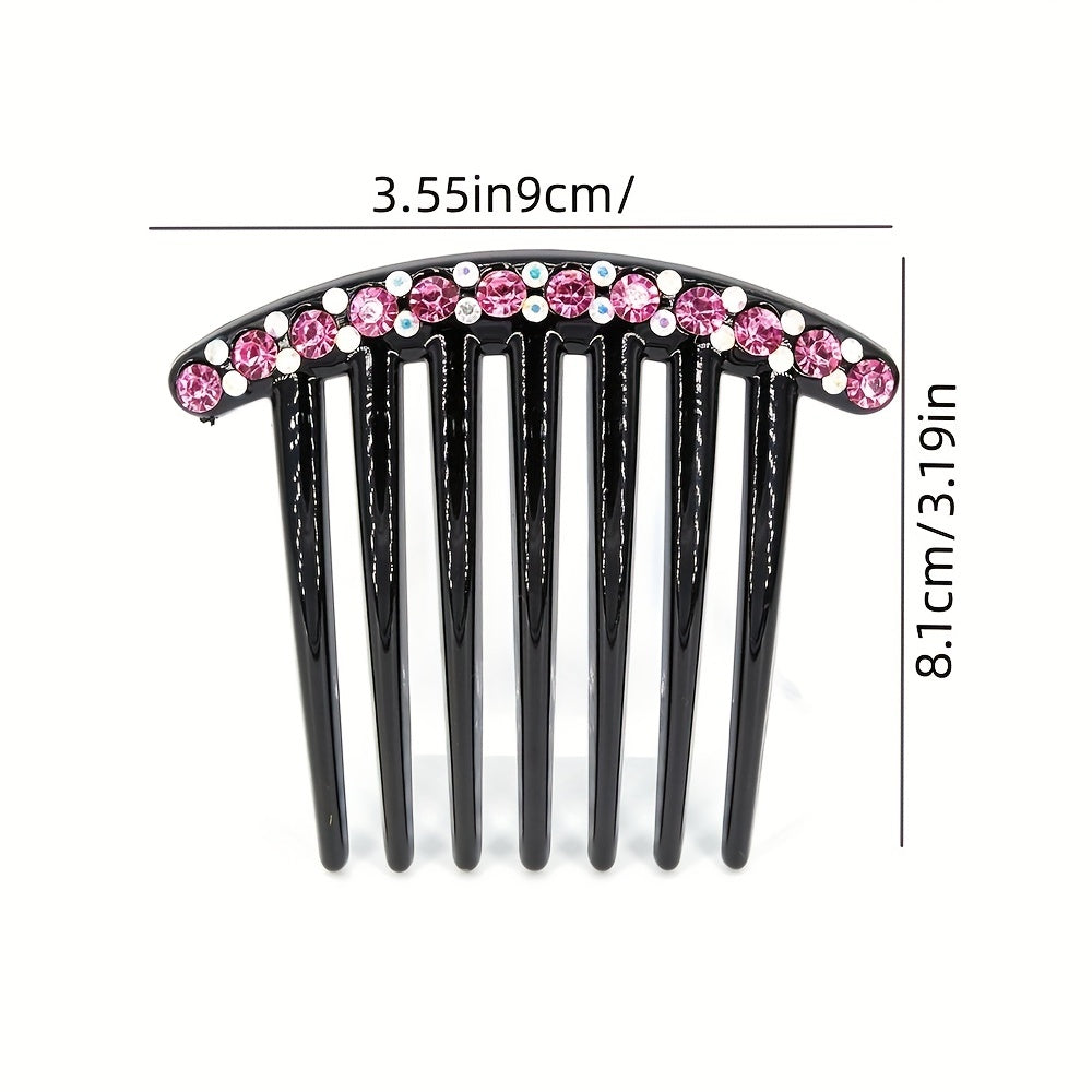 Rhinestone Hair Comb Hair Accessories Crystal Hairpin Retro Hair Comb Headwear
