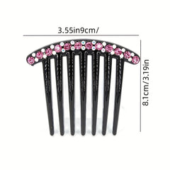 Rhinestone Hair Comb Hair Accessories Crystal Hairpin Retro Hair Comb Headwear