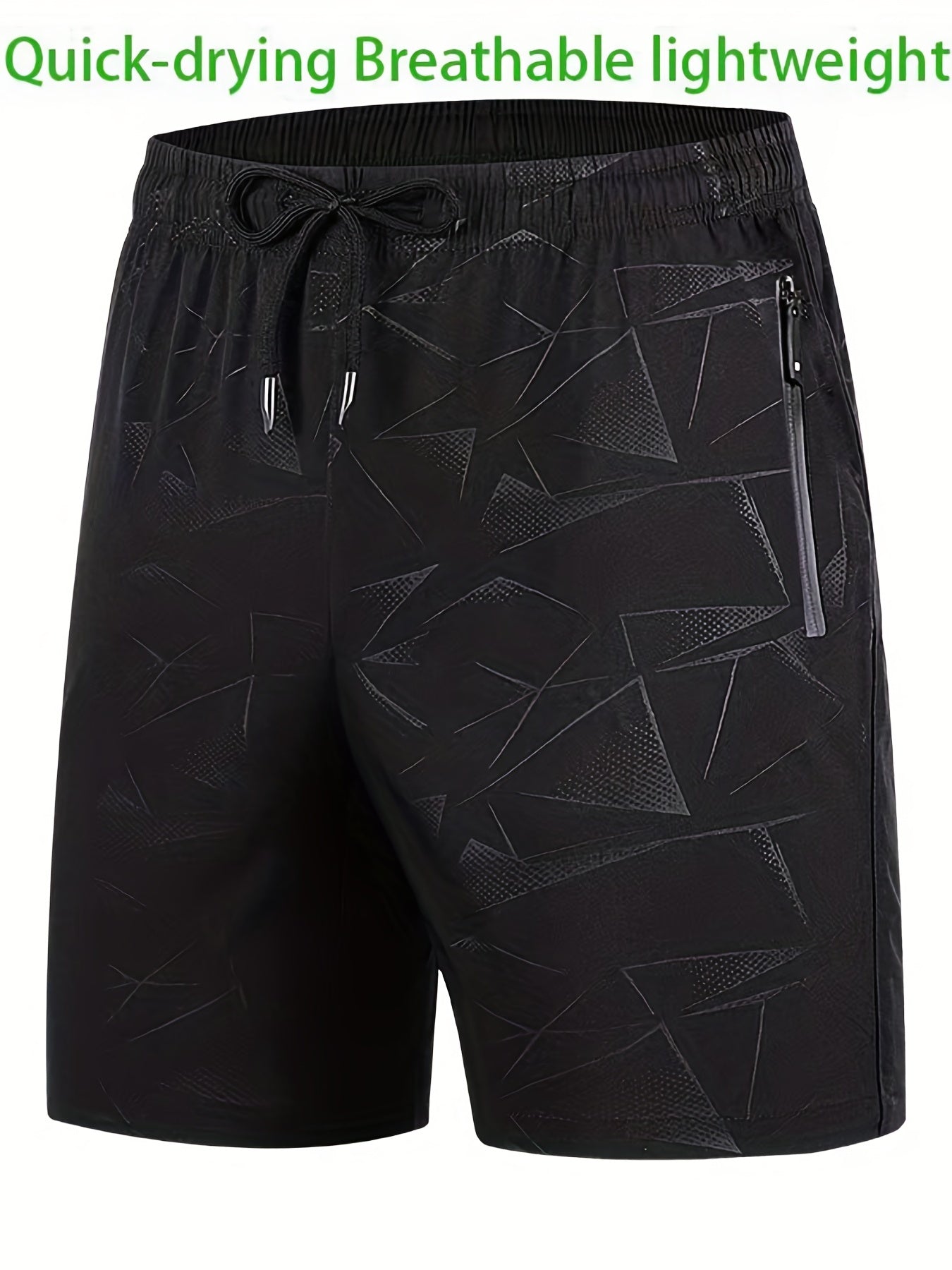 Men's Breathable Shorts With Pockets Summer Rapid Dry Sports Shorts