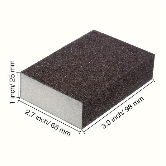 3pcs Sandpaper Sponge Set for Dry Wall Wood Metal Cleaning