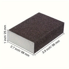 3pcs Sandpaper Sponge Set for Dry Wall Wood Metal Cleaning