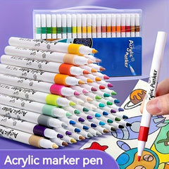 Acrylic Paint Markers Fine Tip Washable Permanent for Art