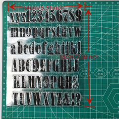 Alphabet Letters Clear Stamps for Scrapbooking DIY Greeting Card