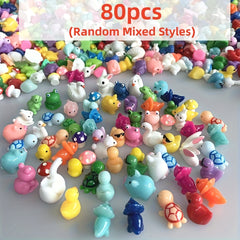 Mini Resin Figurines Animal Mushroom Decor Fairy Garden Dollhouse