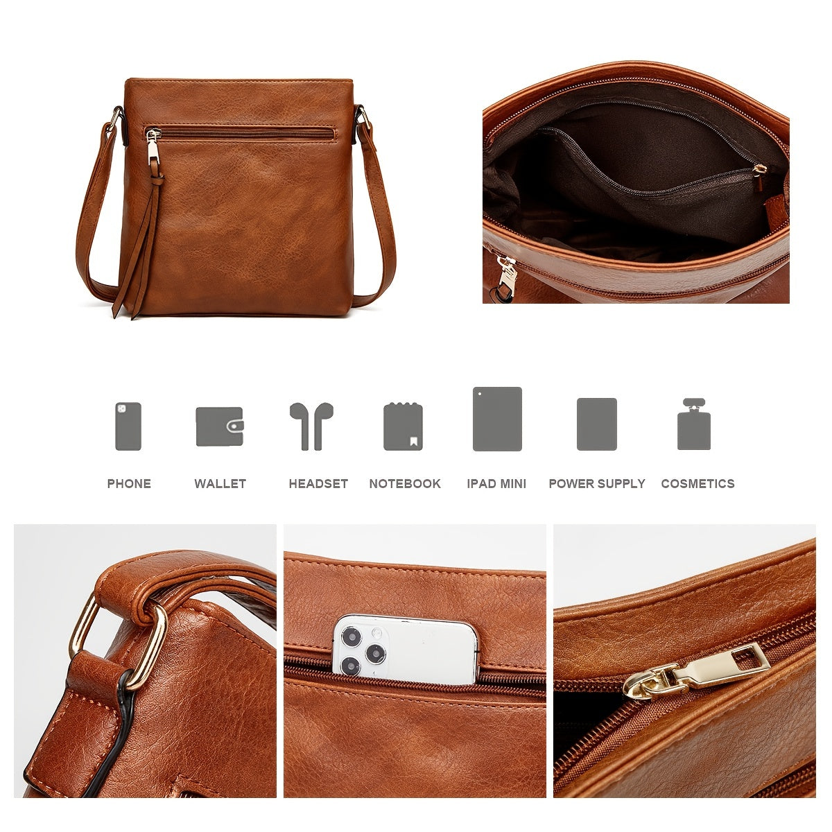 Vintage Tassel Crossbody Shoulder Bag