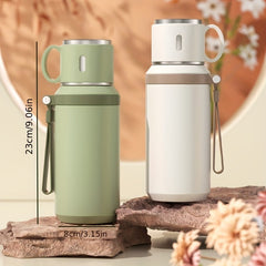 316 Stainless Steel Insulated Water Bottle Rope Portable Outdoor Kettle