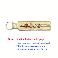 Colorful Rhinestone Champagne Pet Memorial Keychain Up to 8 Letters