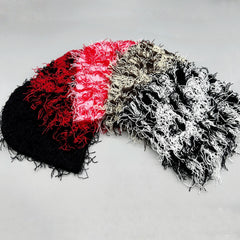 Brimless Long Hair Knitted Hat Hip Hop Style Men's Beanie