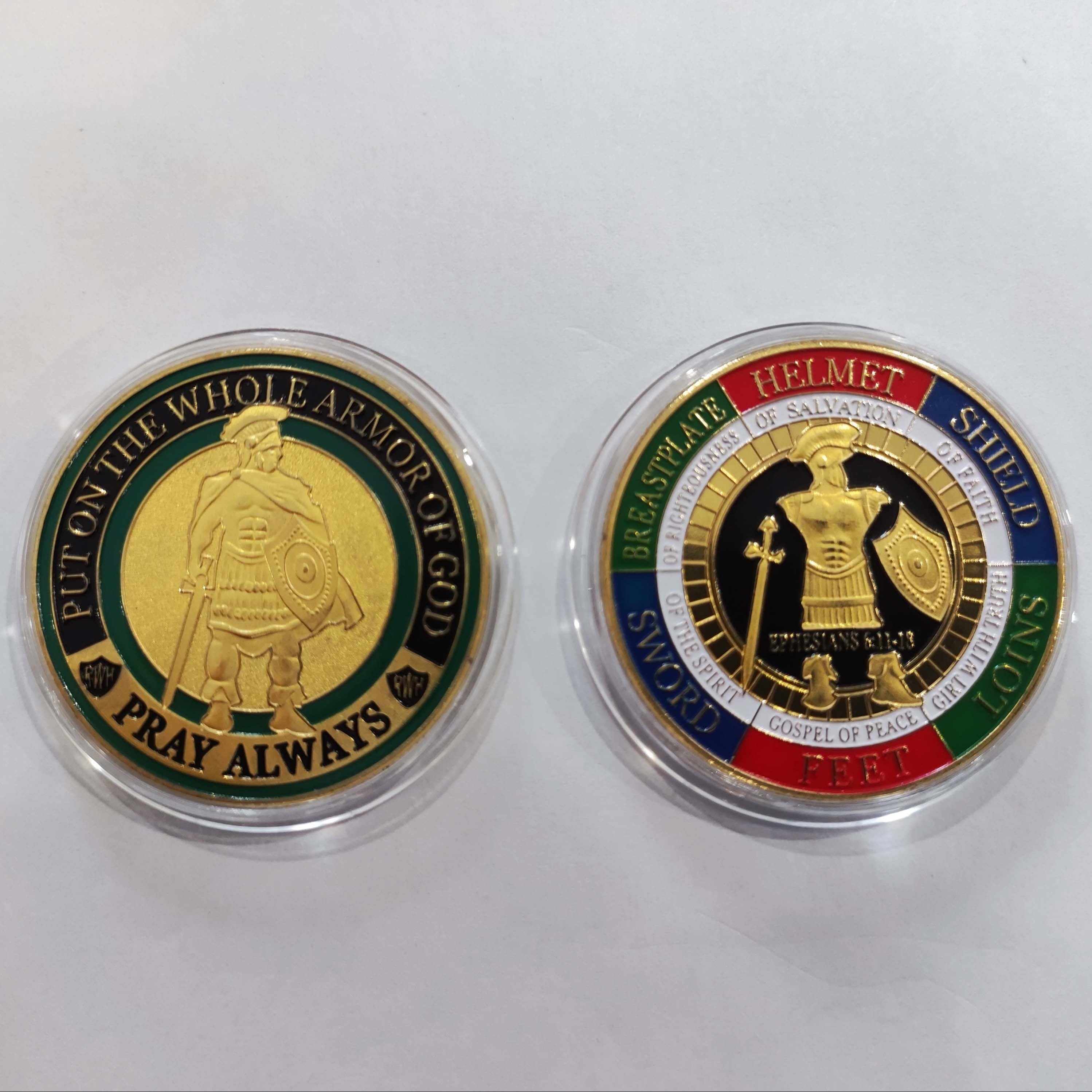 Armored Of God Collection Full Body Armor Challenge Coin – CRAZE