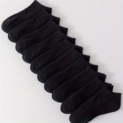 10 Pairs Soft Low Cut Ankle Socks Women's Stockings & Hosiery