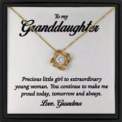 Granddaughter Birthday Pendant Necklace - Special Gift from Grandma