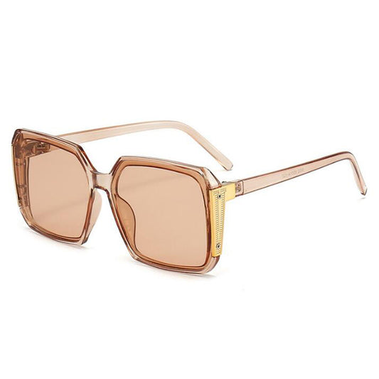 Vintage Square Sunglasses Women Flat Top Shade Eyeglasses