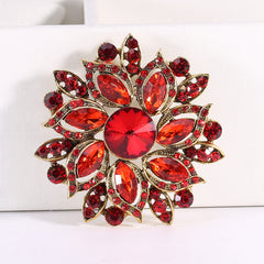 Rhinestone Floral Brooch Women's Accessories Fine Jewelry