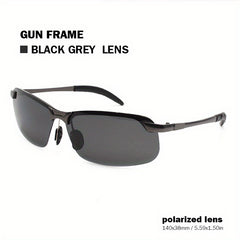 Men's Polarized Night Vision Sunglasses Driving Fishing Riding Sports Sunglasses