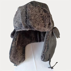 Cotton Winter Hat with Earflaps