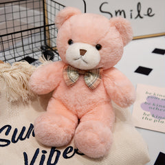 2pcs Teddy Bear Plush Toy with Bow Soft Bear Gift