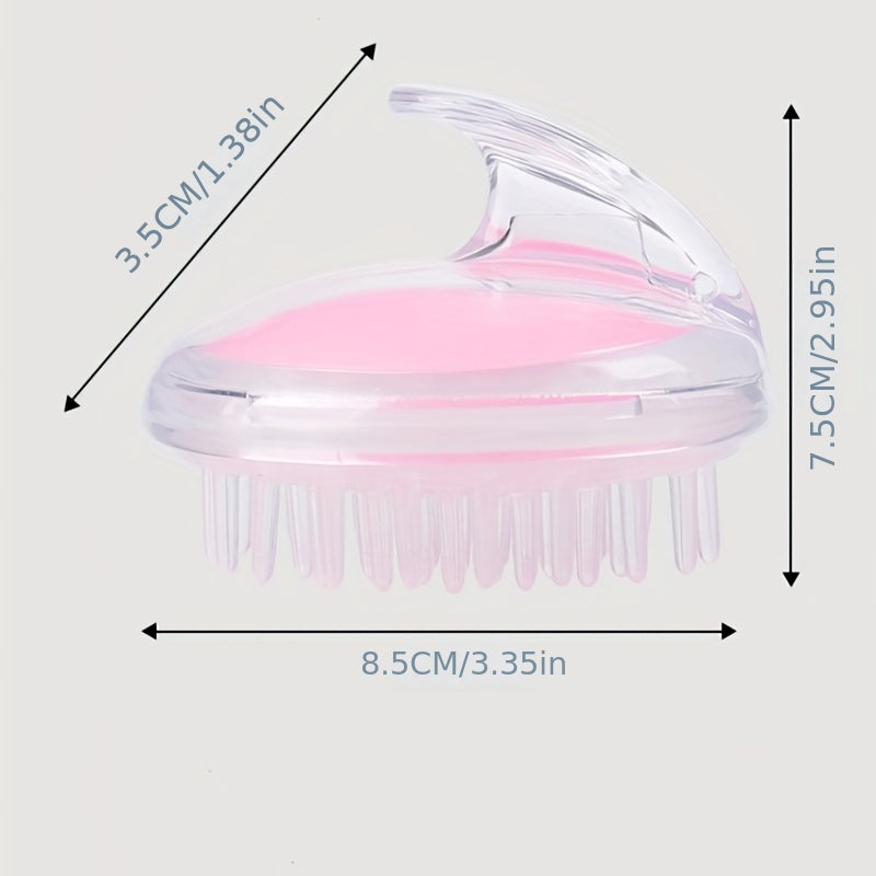 Silicone Shampoo Brush Head Massage Hair Wash Comb