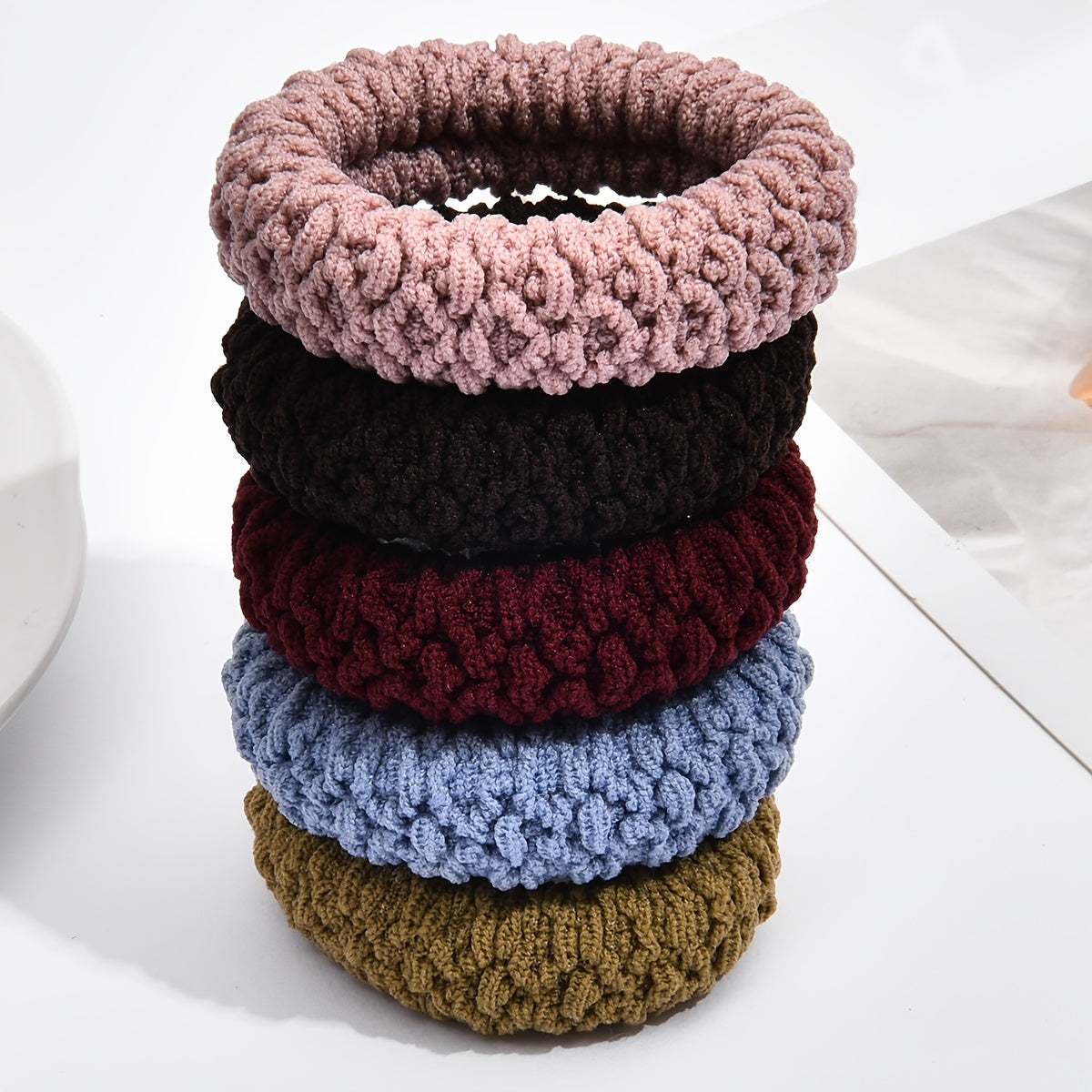 5pcs Colorful Small Elastic Hair Bands Ponytail Holder
