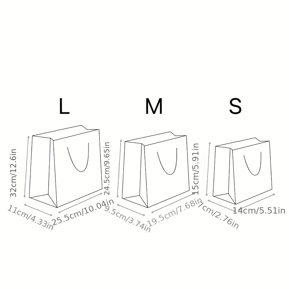 4pcs Oil Painting Tote Gift Bag Set Student Graduation Birthday DIY Gift Bag