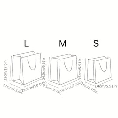 4pcs Oil Painting Tote Gift Bag Set Student Graduation Birthday DIY Gift Bag