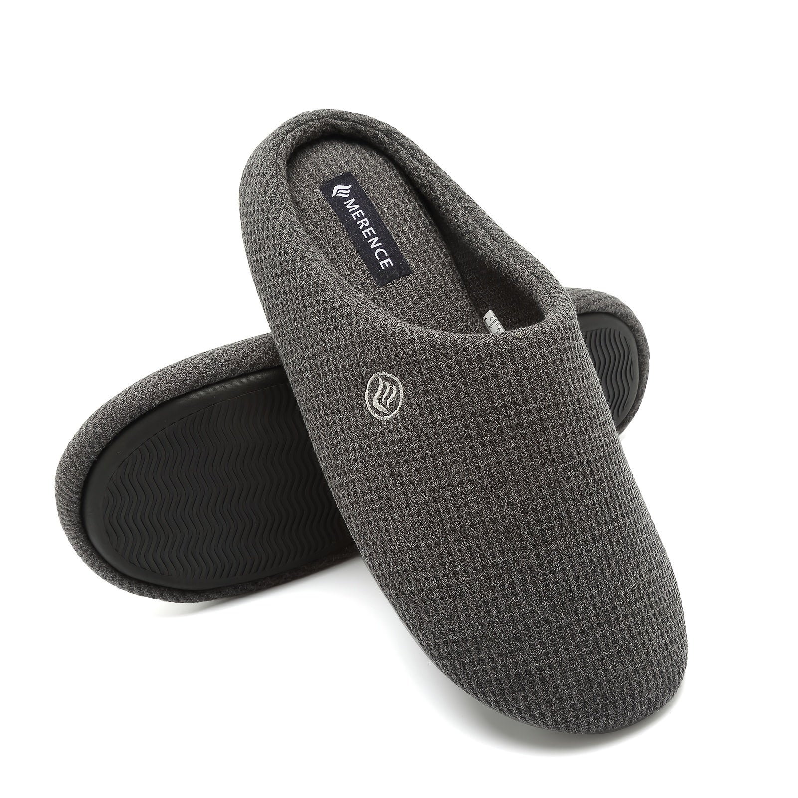 Memory Foam Cotton Lining House Shoes Closed Toe Non Slip Slippers