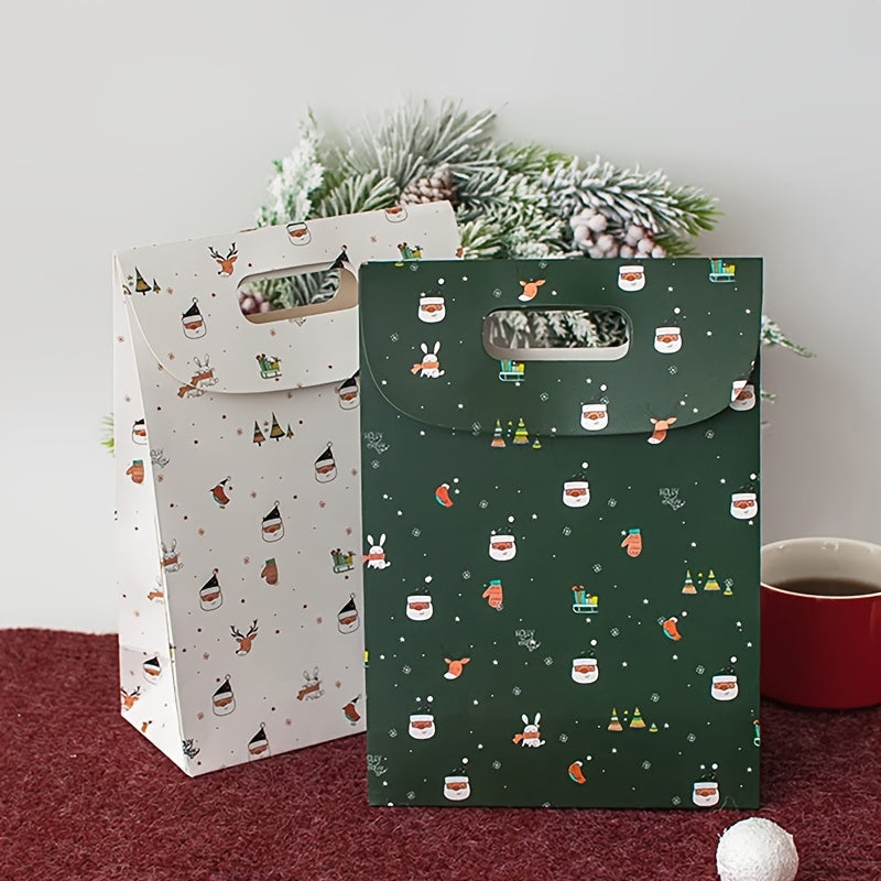 6pcs Christmas Handheld Gift Bags for Party Favor