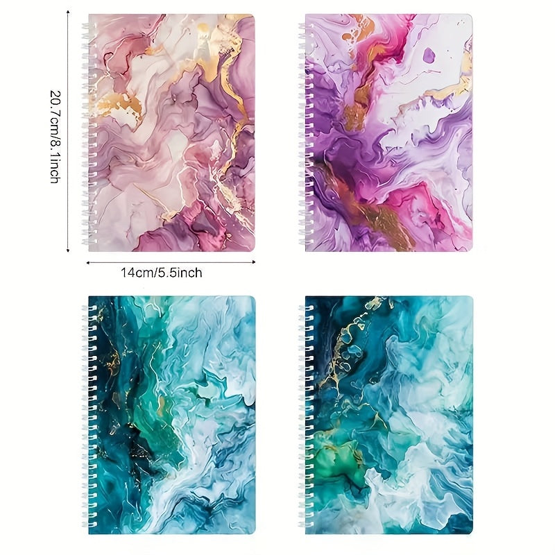 Bohemian Lacquer Pattern A5 Spiral Notebook Bright Diary Writing Diary