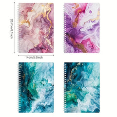 Bohemian Lacquer Pattern A5 Spiral Notebook Bright Diary Writing Diary