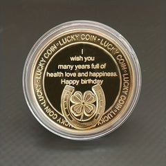 1pc Happy Birthday Engraved Coins Party Supplies