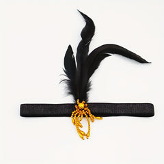 Bead Feather Headband Holiday Party Supplies