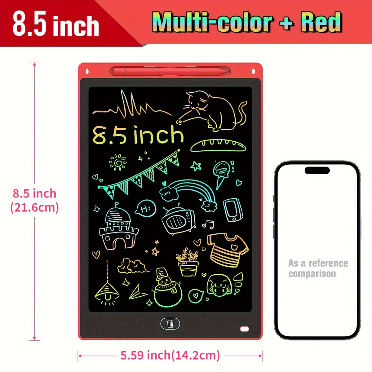 2 Pack 8.5" LCD Writing Board Doodle Board Educational Toy for Boys