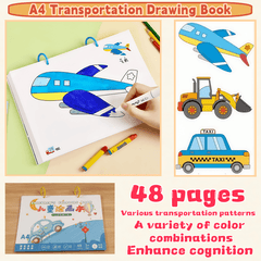 Youth Traffic Coloring Book Excavators & Bulldozers 48 Pages