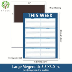 Trees Weekly Planner Notepad 52 Sheets Tear Off Undated Weekly To Do List