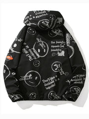 Men's Casual Hooded Windbreaker Jacket for Spring and Fall