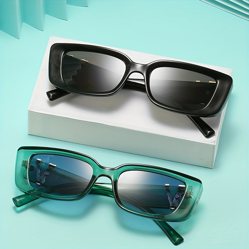 Rectangle Sunglasses UV400 Sun Shades Women Men Driving Travel Beach