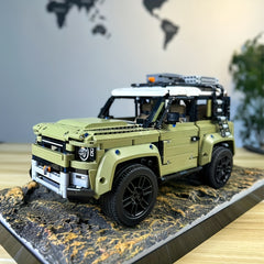 2573pcs Green Off road Racing Block Toy