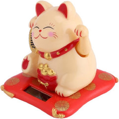 Solar Powered Cat Ornaments for Home and Car Decor