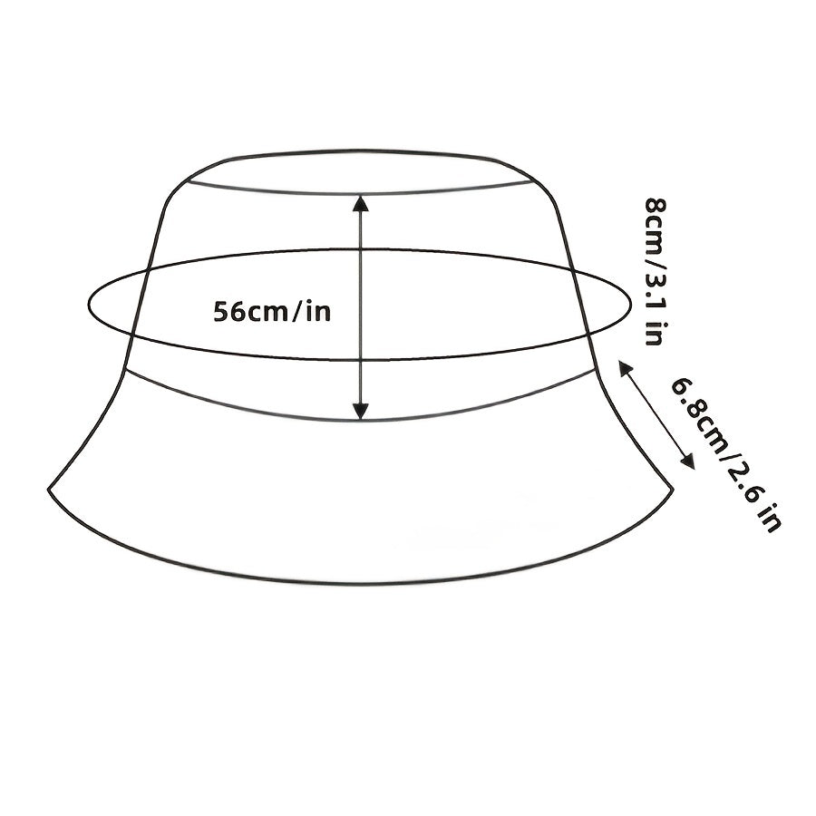Cartoon Clouds Print Fisherman Hat Anime Bucket Hat Women