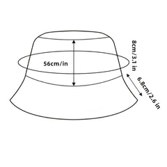 Cartoon Clouds Print Fisherman Hat Anime Bucket Hat Women